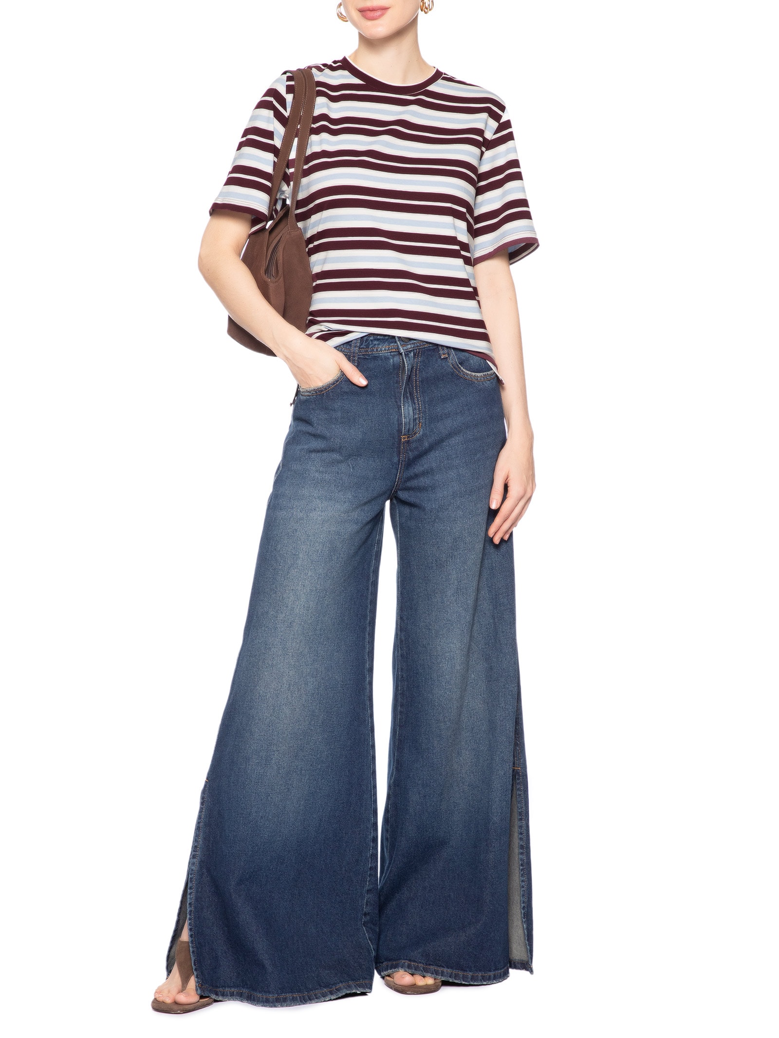 Camiseta Feminina Fio Tinto – Azul Animale