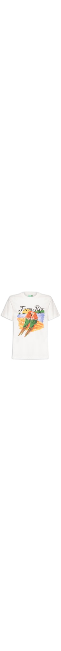 Camiseta Feminina Fit Araras Namorando - Branco