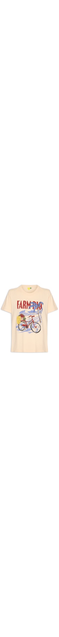 Camiseta Feminina Fit Bicicleta - Bege