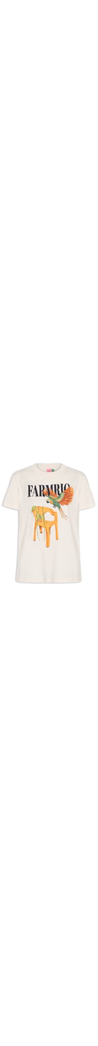 Camiseta Feminina Fit Cadeira E Biquini - Off White
