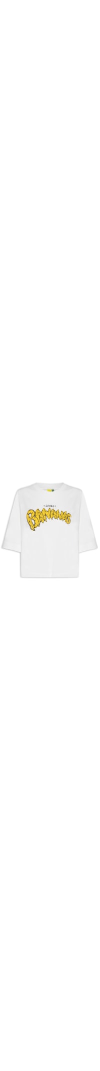 Camiseta Feminina Fit Mangão Going Bananas - Off White