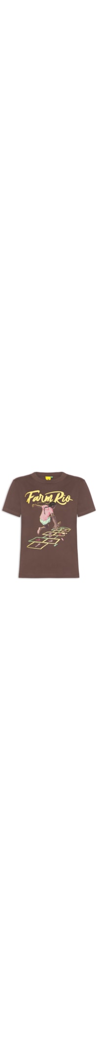 Camiseta Feminina Fit O Pulo - Marrom