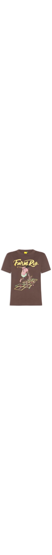 Camiseta Feminina Fit O Pulo - Marrom