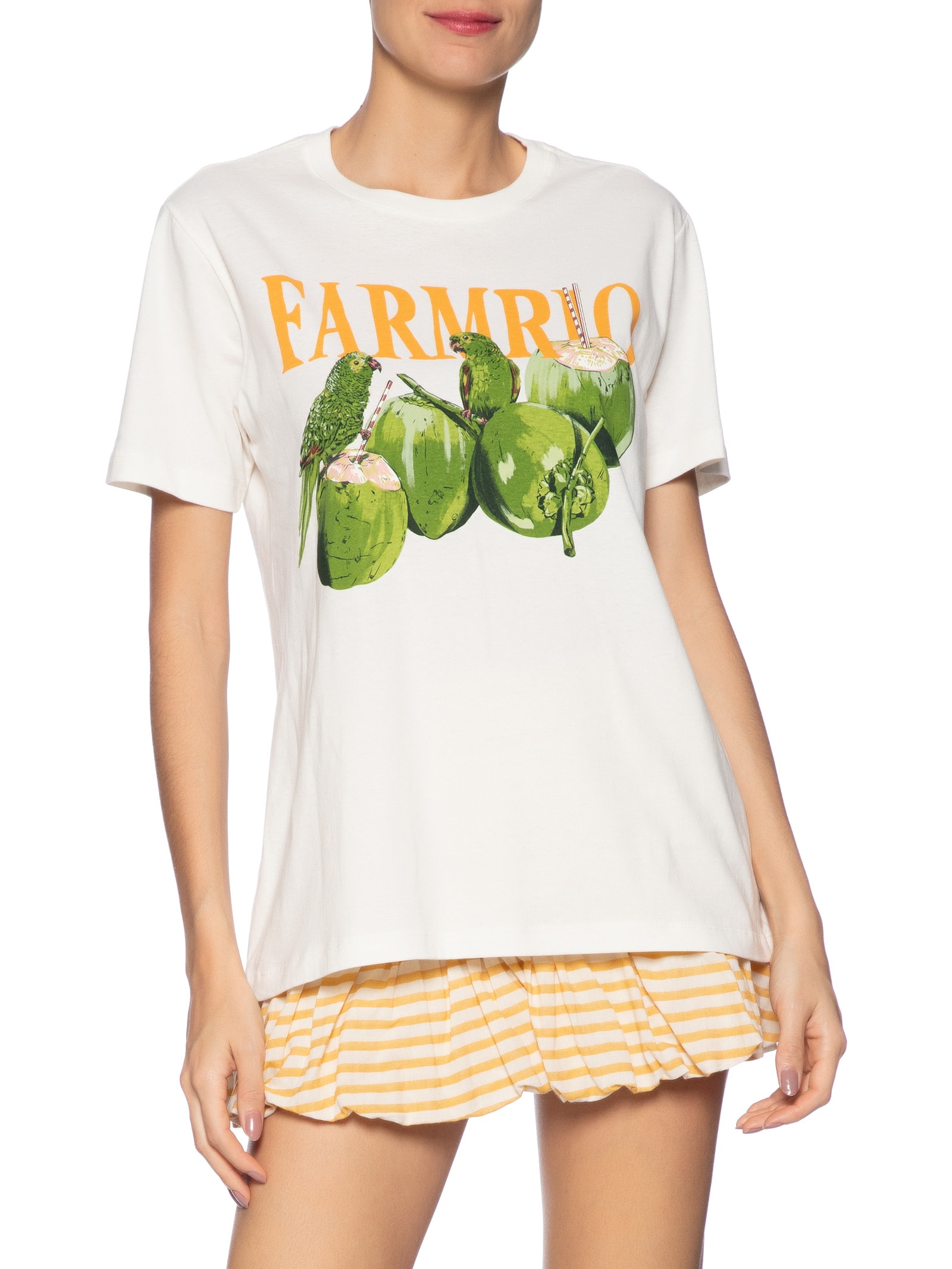Camiseta Feminina Fit Papacoco Branco Farm