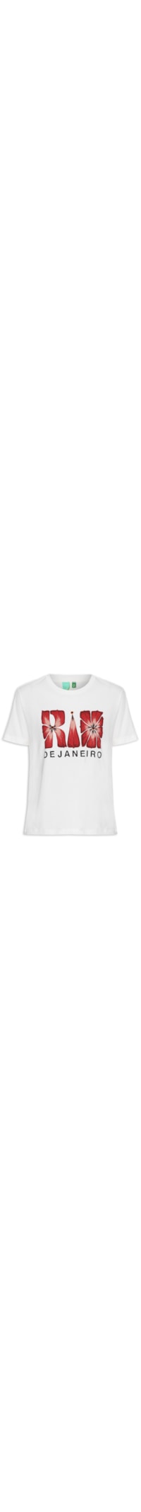 Camiseta Feminina Fit Rio De Janeiro - Branco