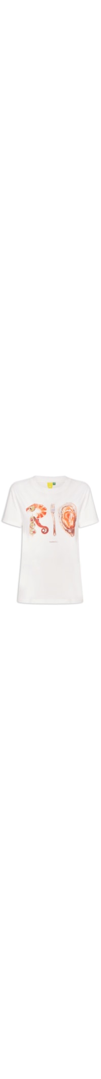 Camiseta Feminina Fit Rio Ostra - Off White