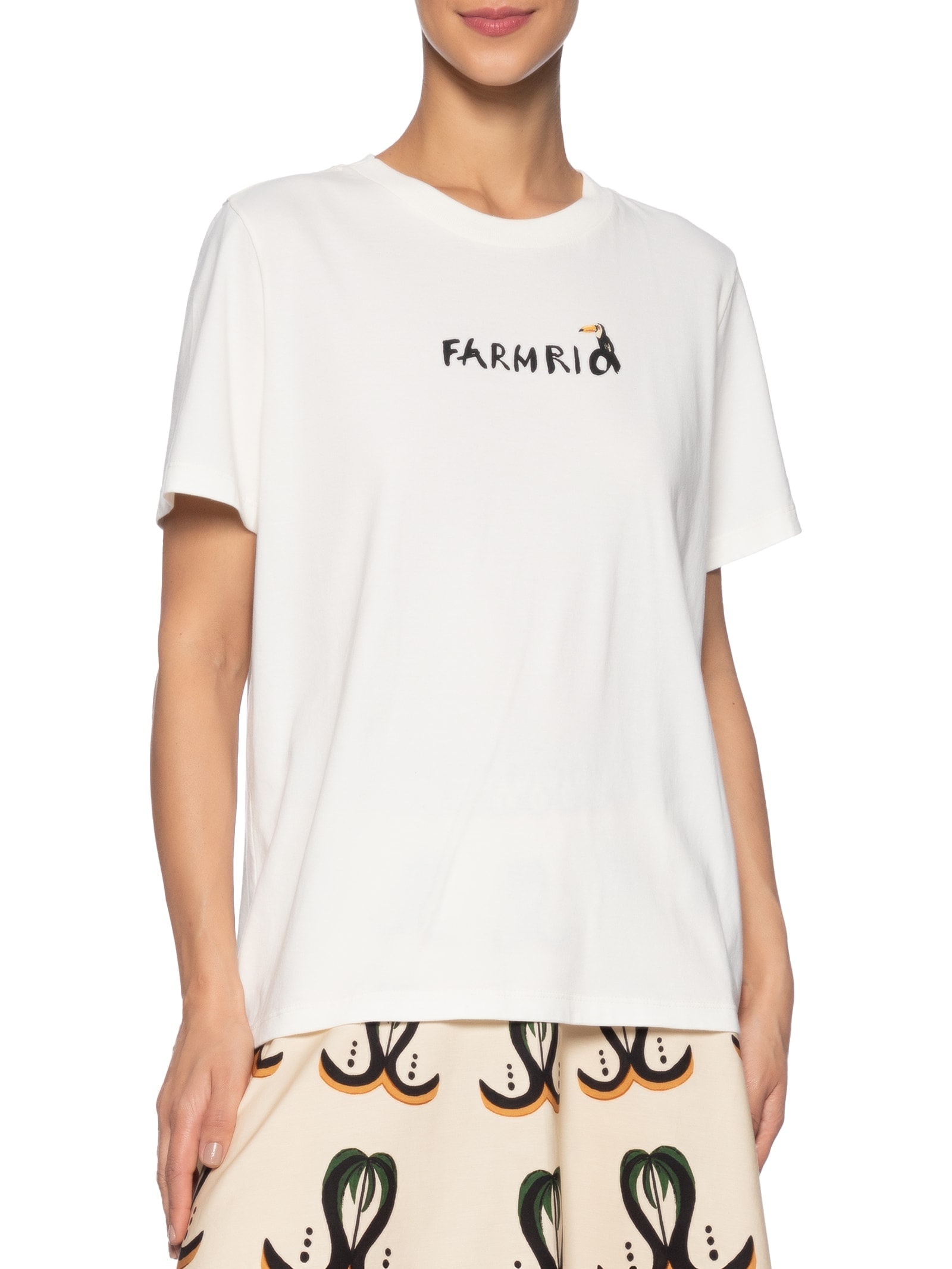 Camiseta Feminina Fit Tucaninho Branco Farm