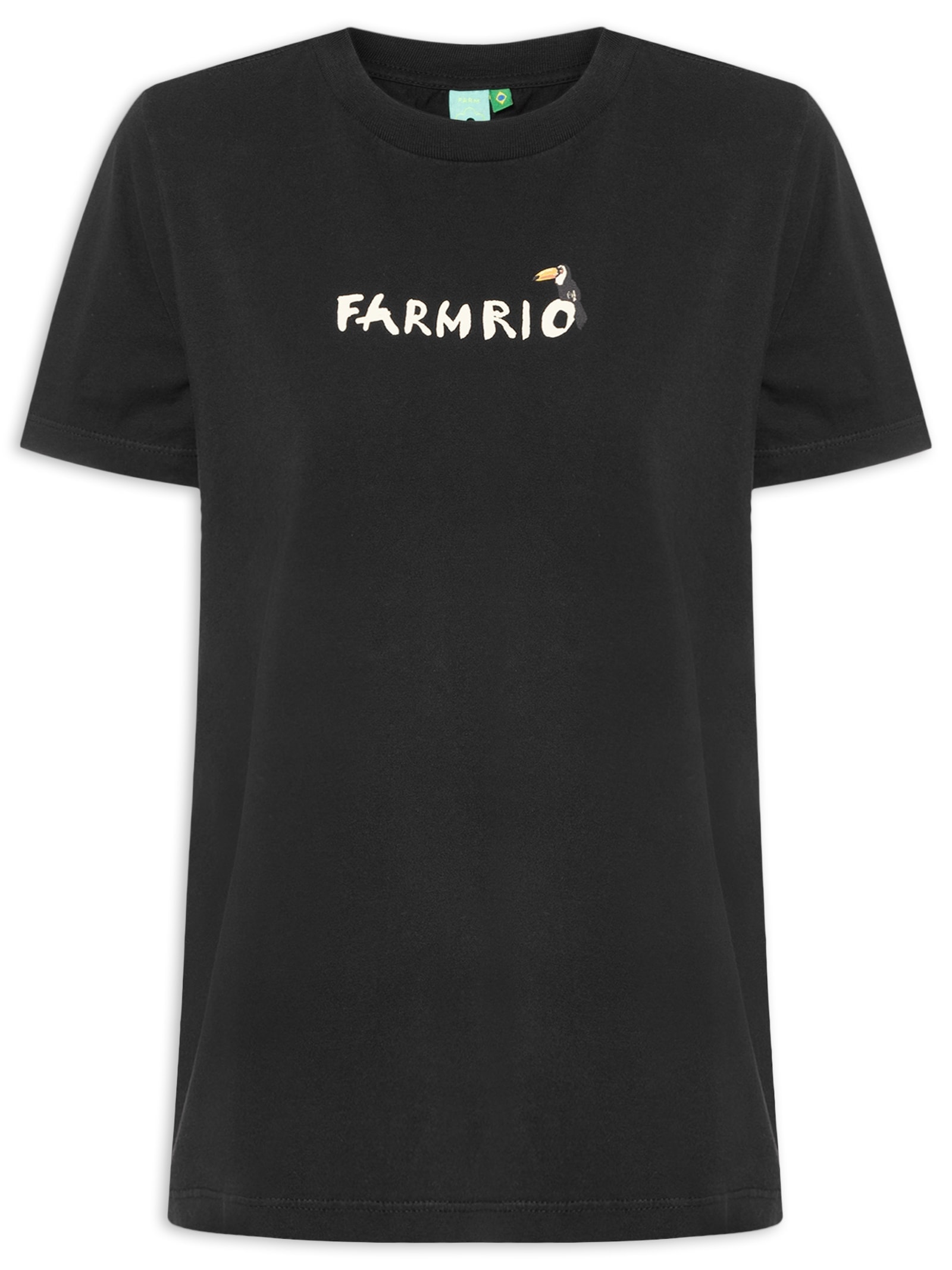 Camiseta Feminina Fit Tucaninho Preto Farm