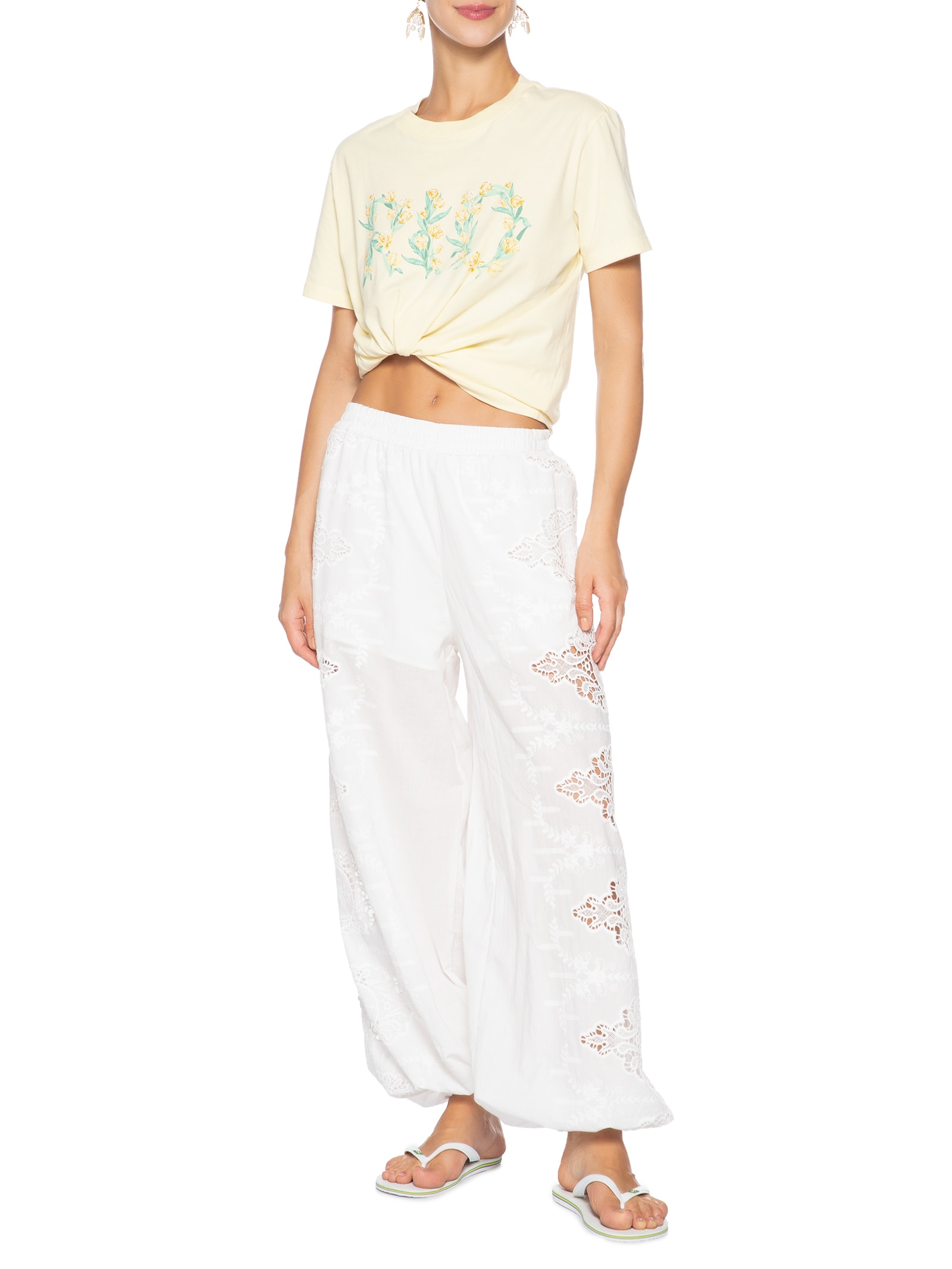 Camiseta Feminina Fit Tulipa Rio Julia Amarelo Farm