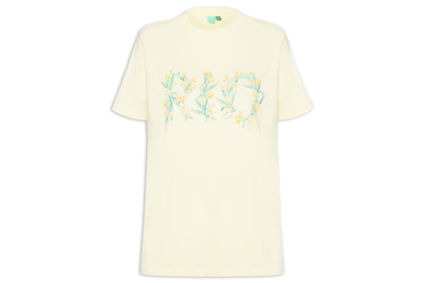 Camiseta Feminina Fit Tulipa Rio Julia - Amarelo