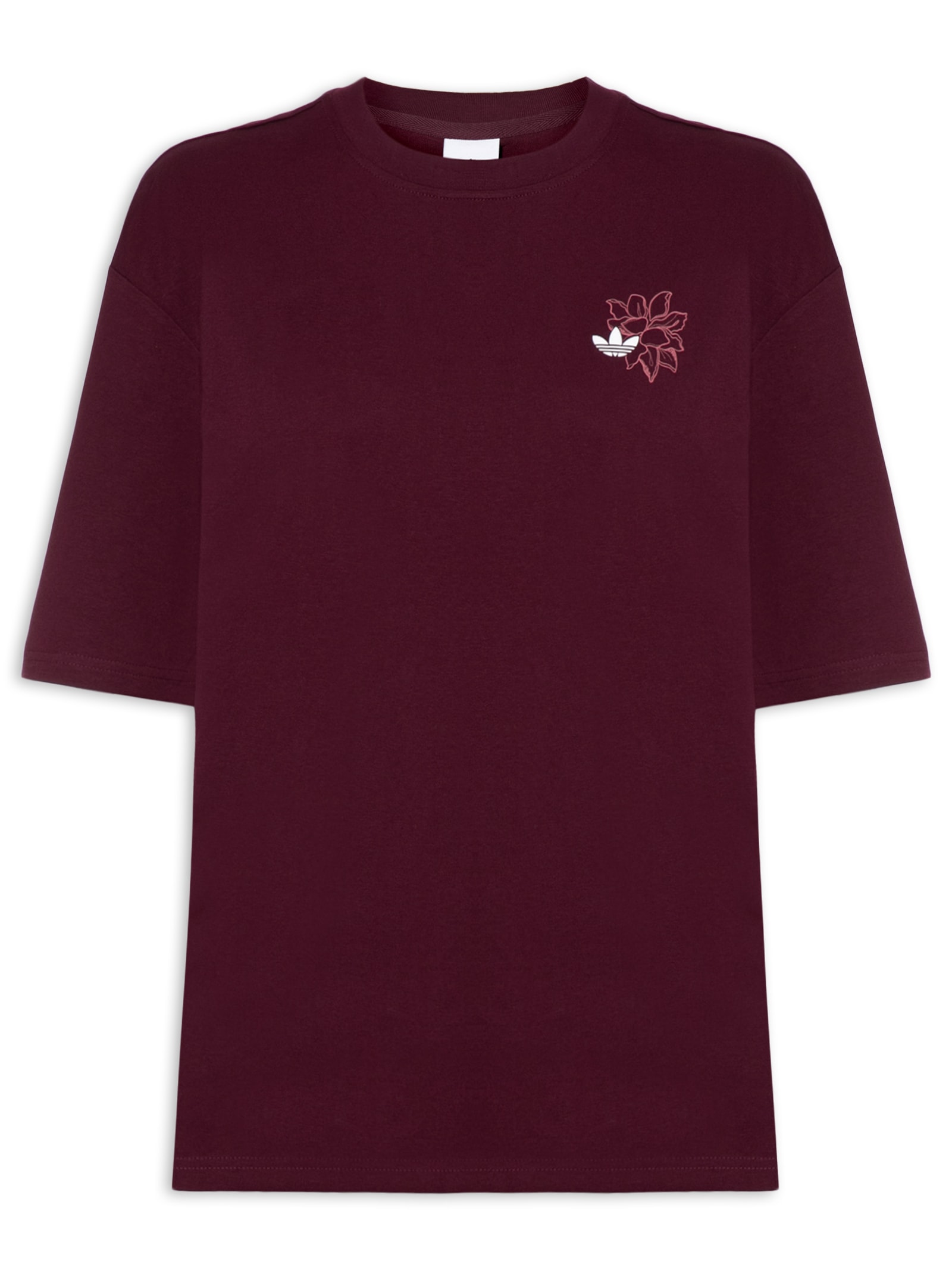 Camiseta Feminina Floral Vermelho Adidas Originals