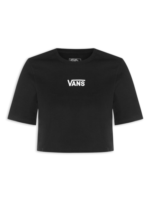 Camiseta Feminina Flying V Crew Crop II – Preto
