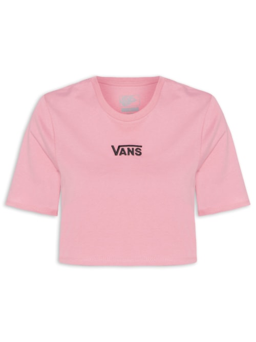 Camiseta Feminina Flying V Crew Crop II – Rosa