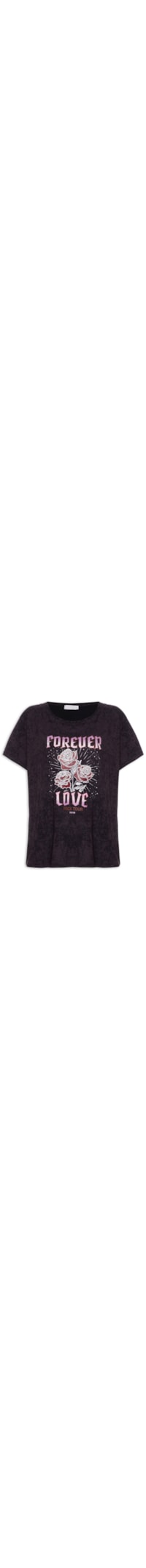 Camiseta Feminina Forever Love - Preto
