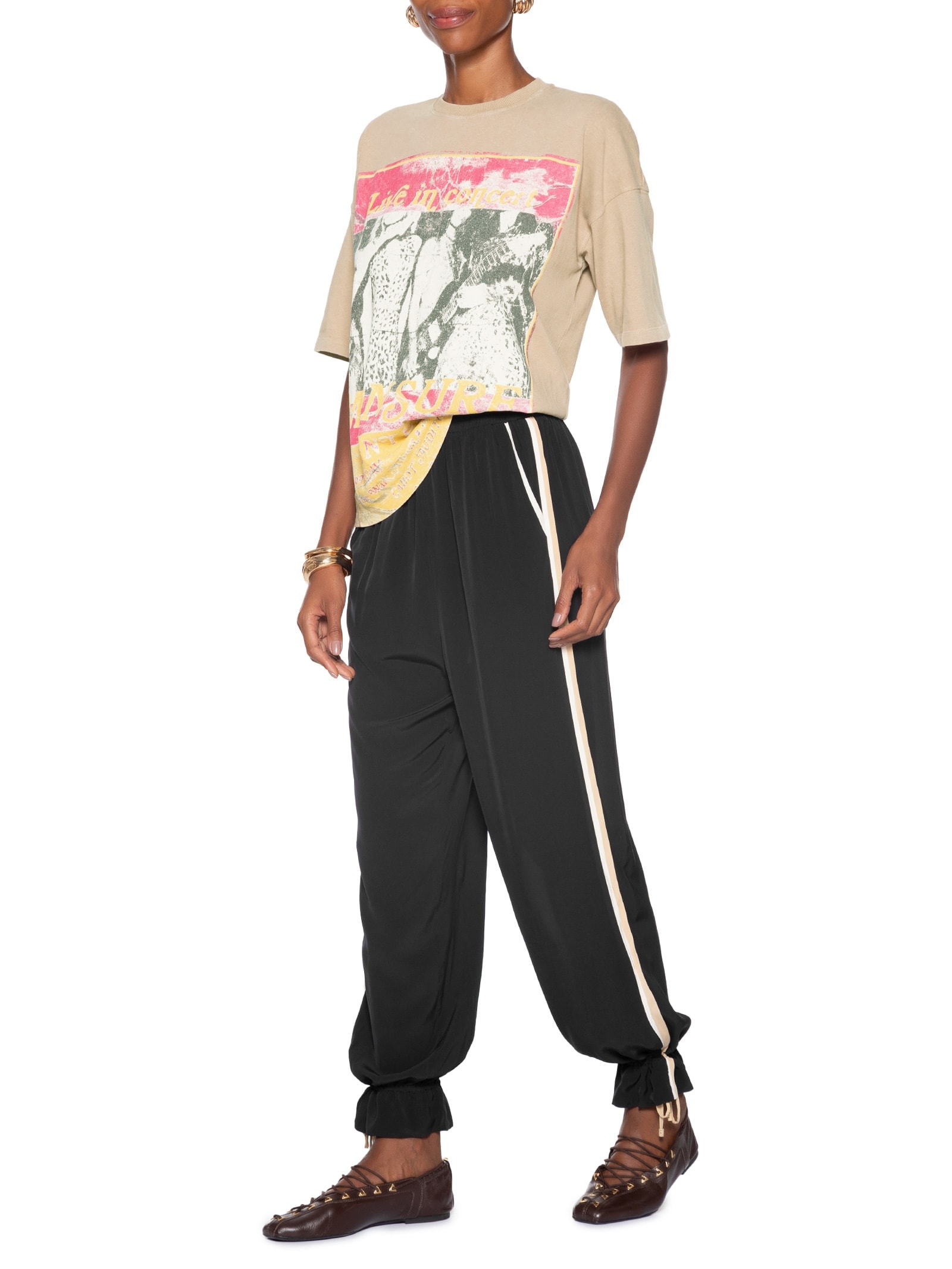 Camiseta Feminina Fun Monsure Marrom Animale