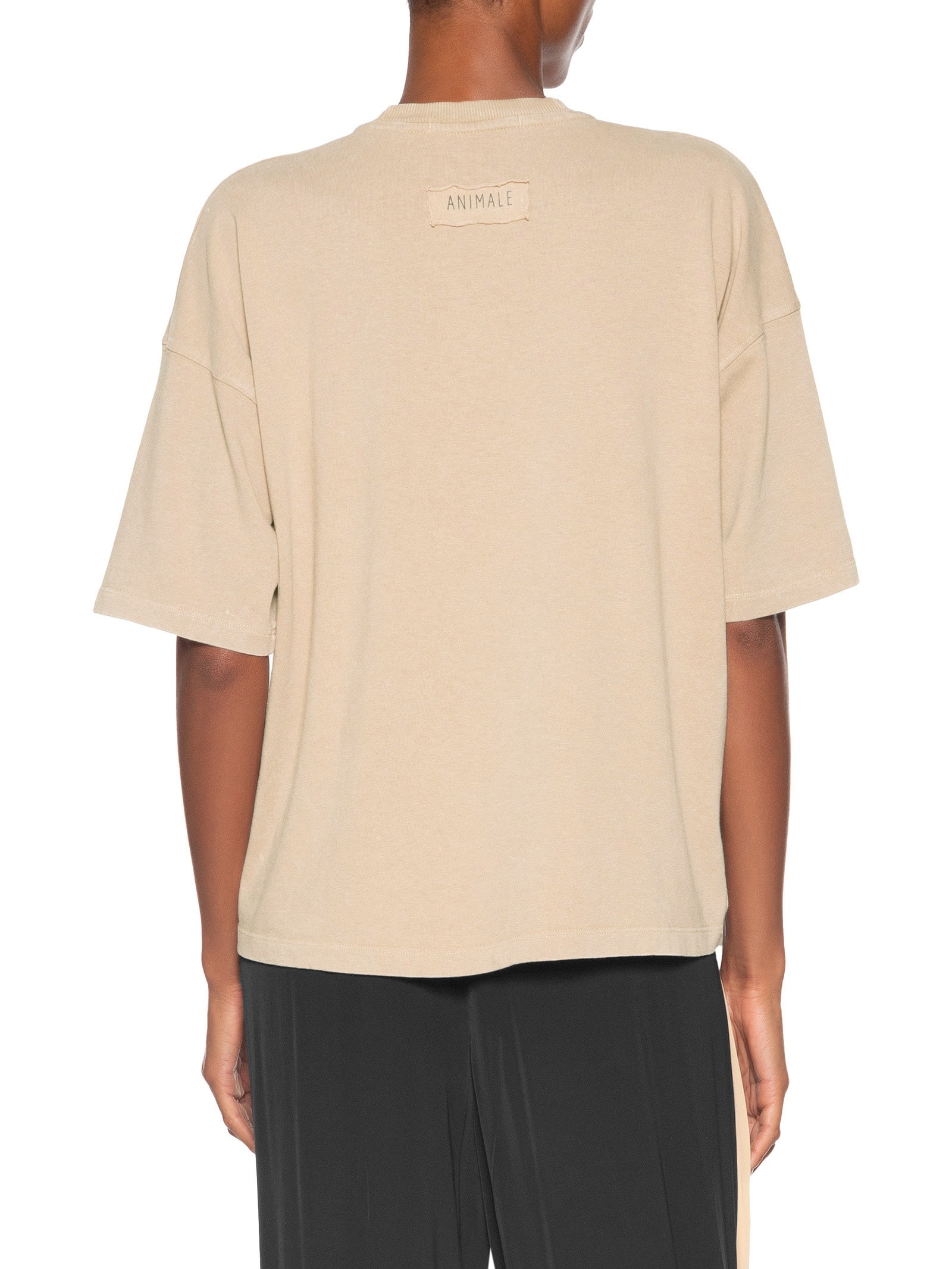 Camiseta Feminina Fun Monsure Marrom Animale