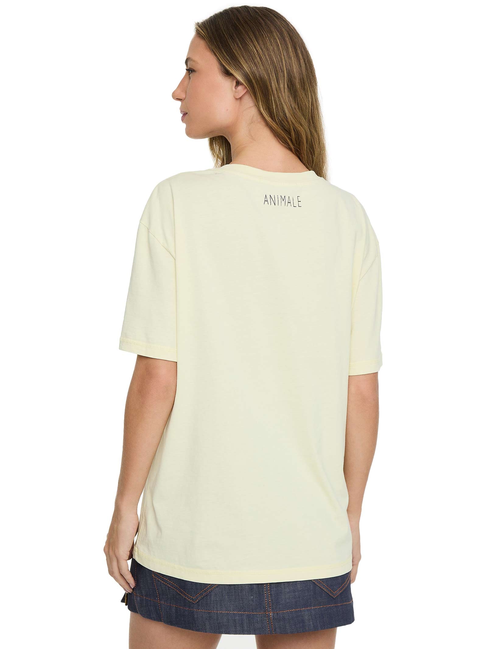Camiseta Feminina Fun Straberry Fields Amarelo Animale