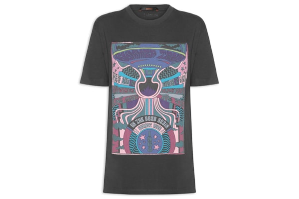 Camiseta Feminina Fun Summer Tour Stone - Preto