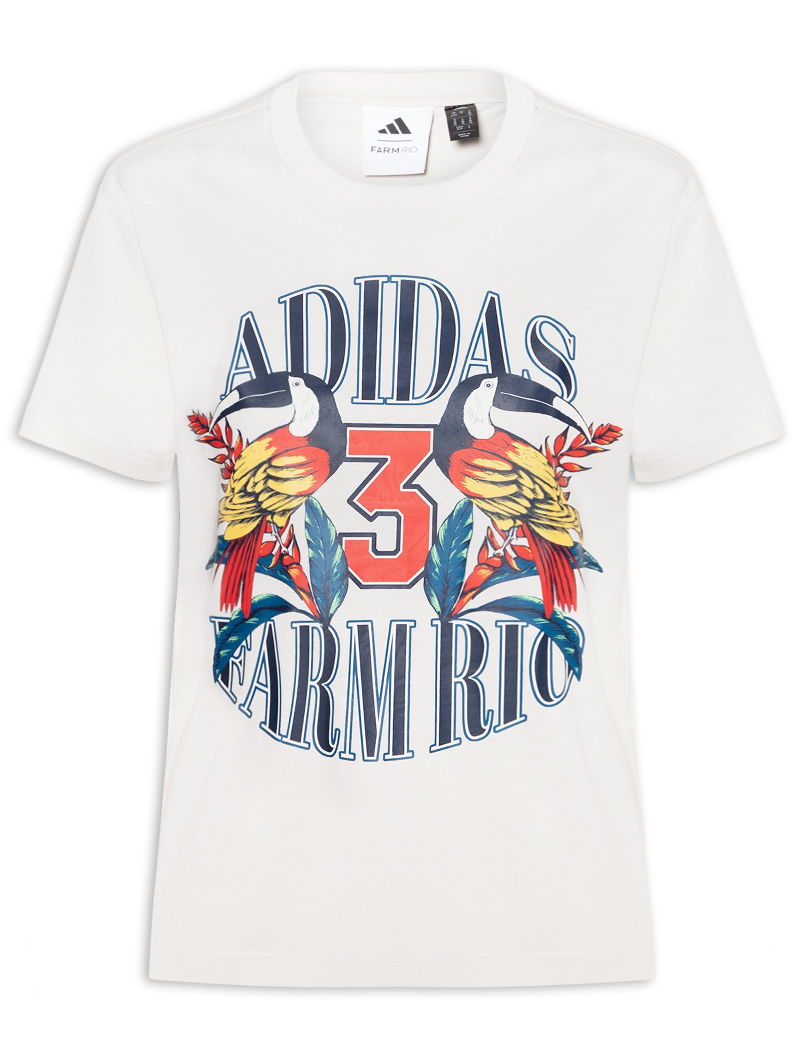 Camiseta Feminina GFX Cinza Adidas + Farm