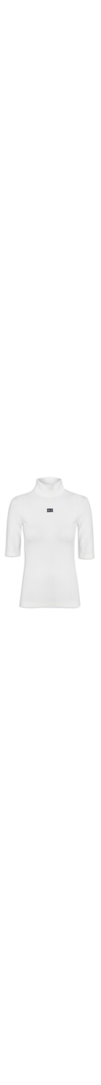 Camiseta Feminina Gola Alta - Branco