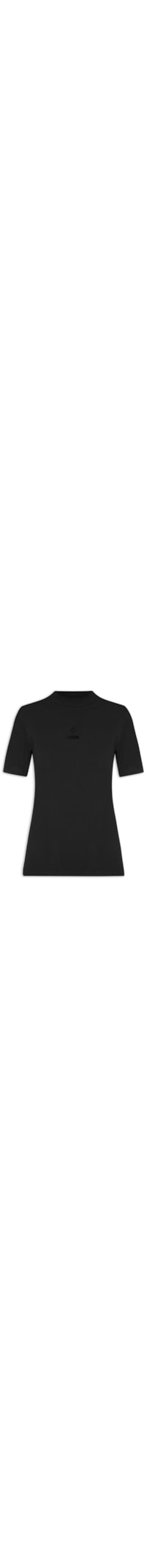 Camiseta Feminina Gola Alta - Preto