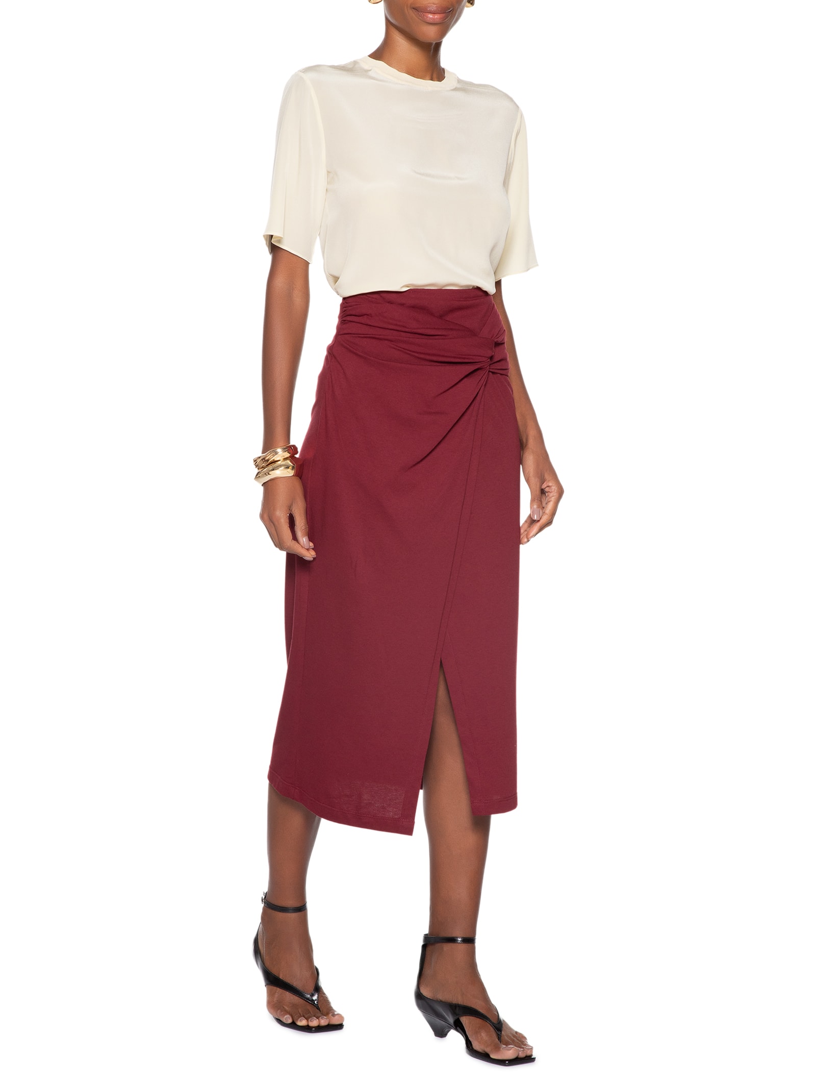 Camiseta Feminina Gola Rib Amarelo Animale