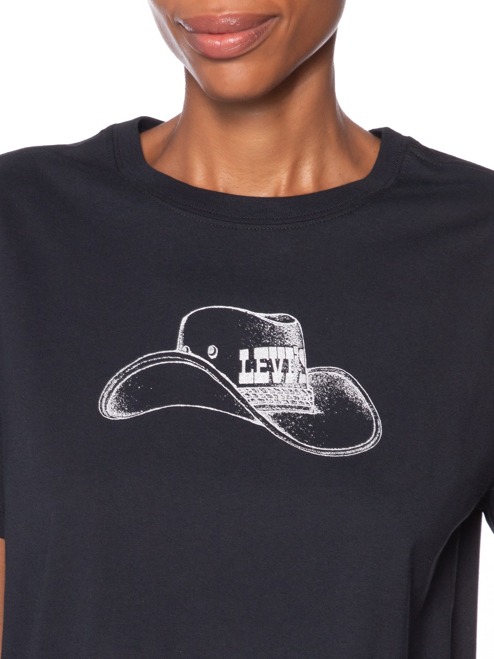 Camiseta Feminina Gr Anyday Tee Preto Levi's