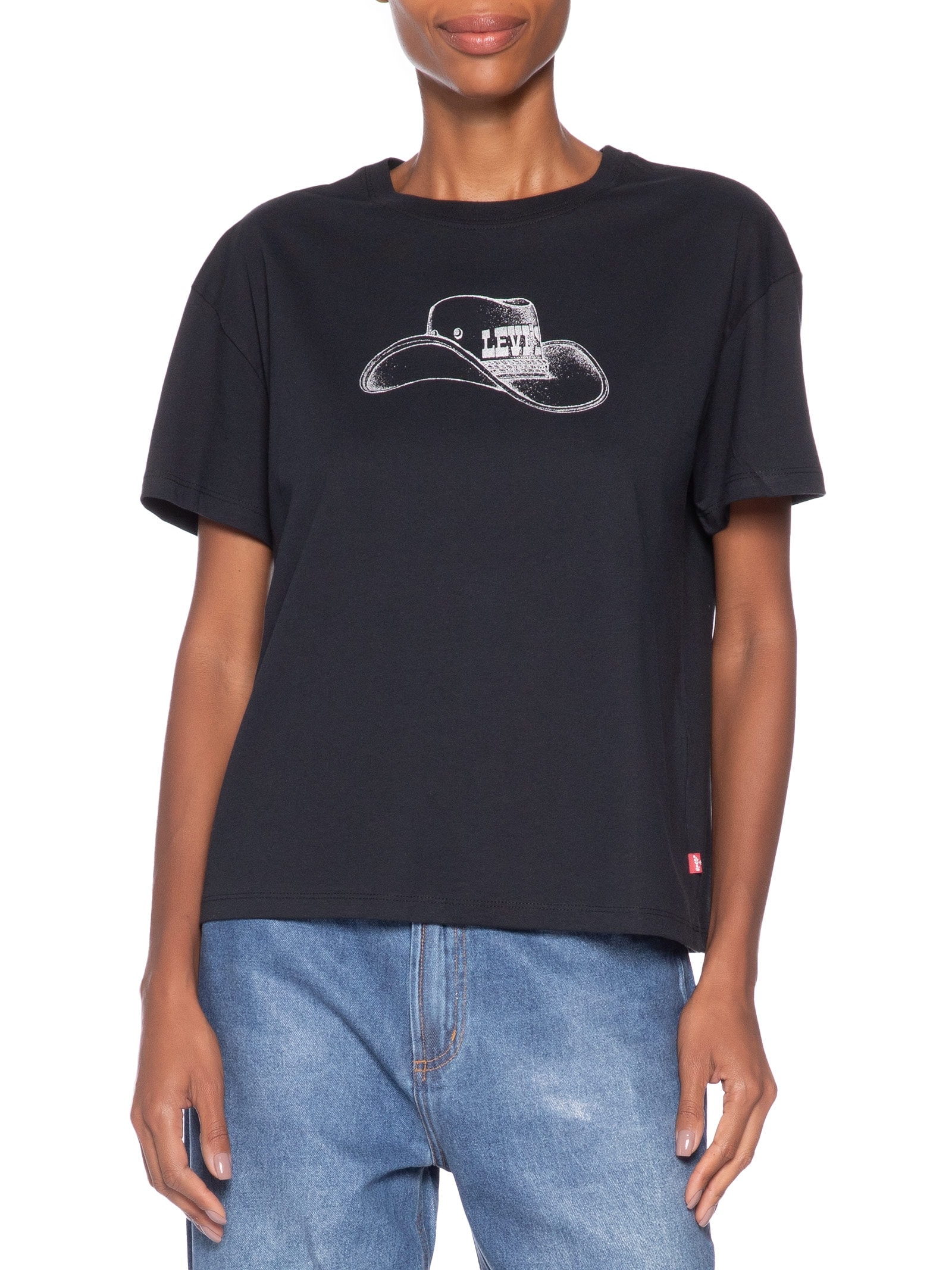 Camiseta Feminina Gr Anyday Tee Preto Levi's