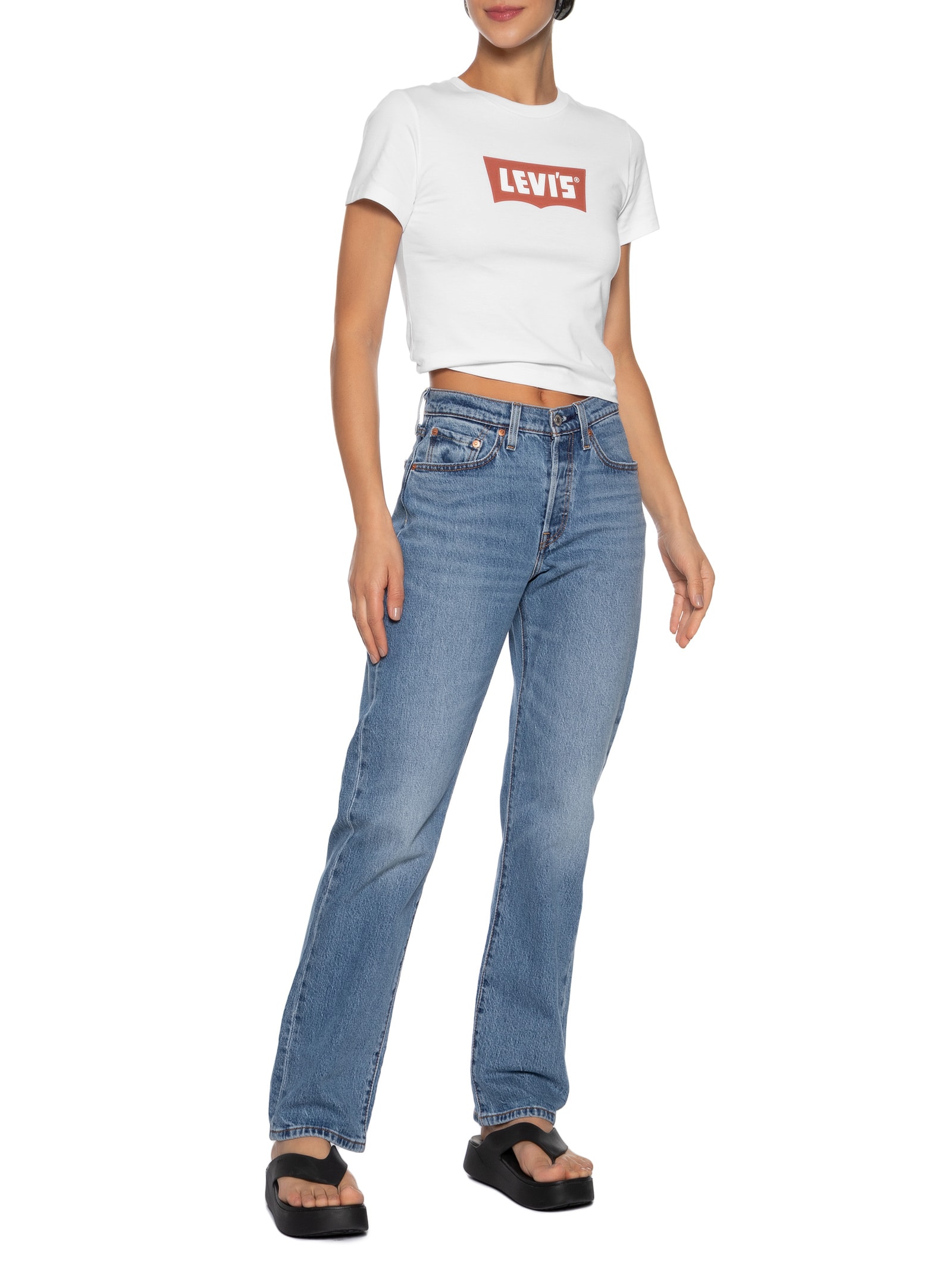 Camiseta Feminina Gr Essential Sporty Tee Branco Levi's