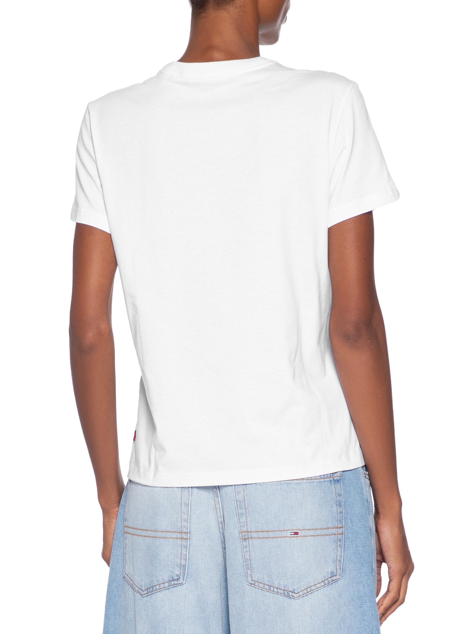 Camiseta Feminina Gr Favorite Serif Logo Tee Branco Levi's