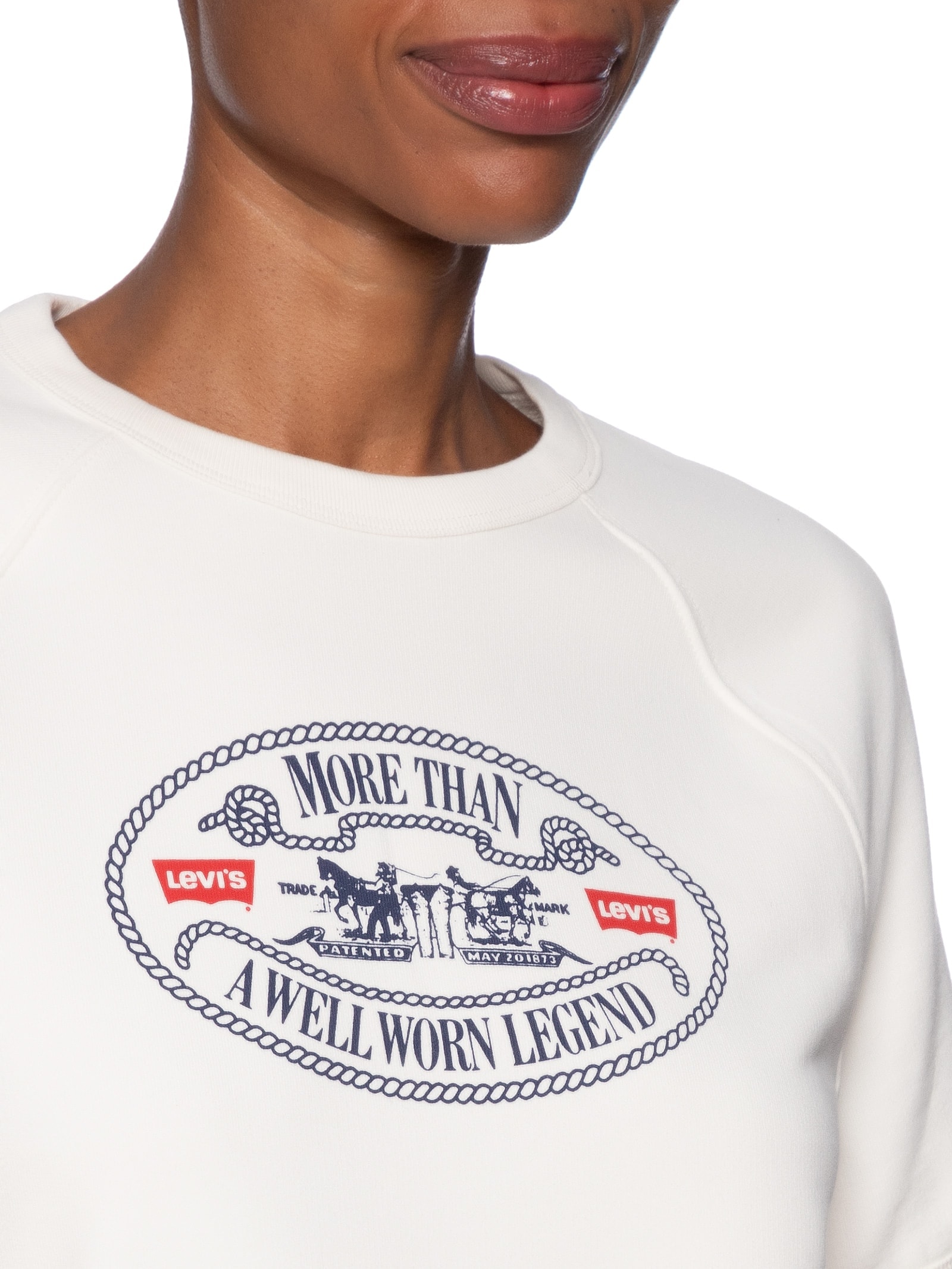 Camiseta Feminina Gr Heritage SS Crew Branco Levi's