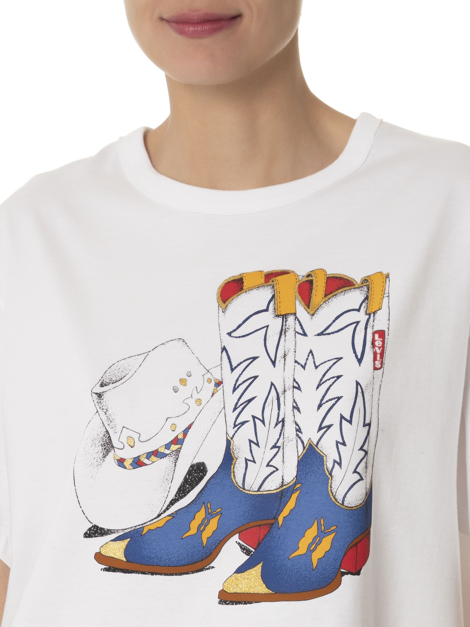 Camiseta Feminina Gr Tabor Tee Beyonce Branco Levi's + Beyoncé