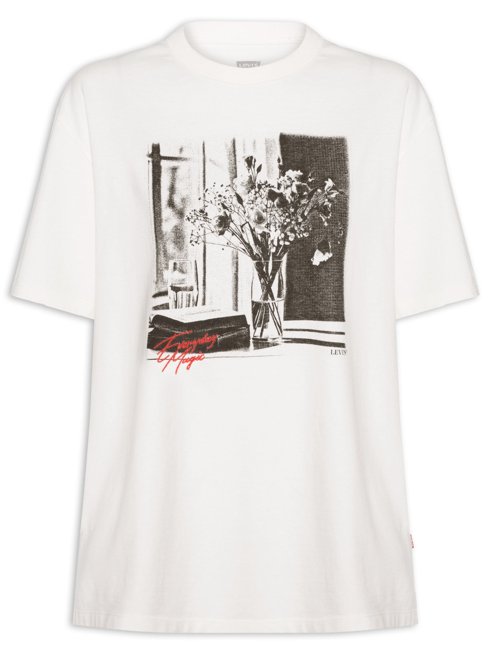 Camiseta Feminina Gr Tabor Tee Off White Levi's