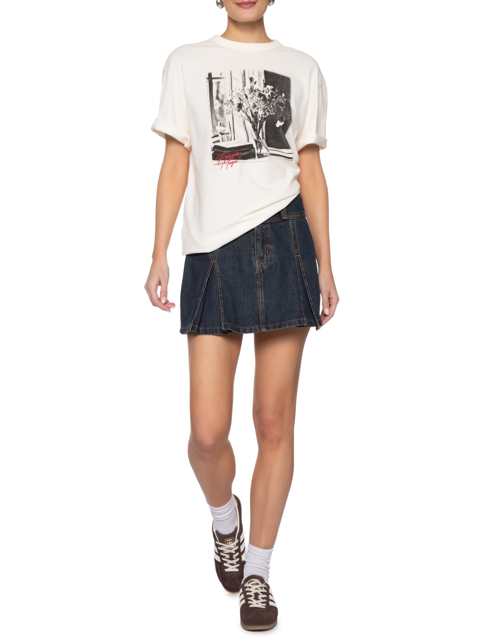 Camiseta Feminina Gr Tabor Tee Off White Levi's