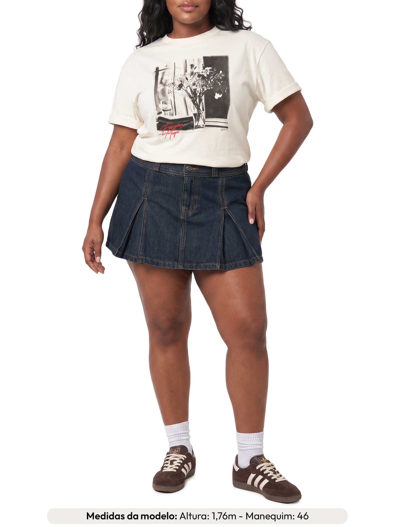 Camiseta Feminina Gr Tabor Tee Off White Levi's