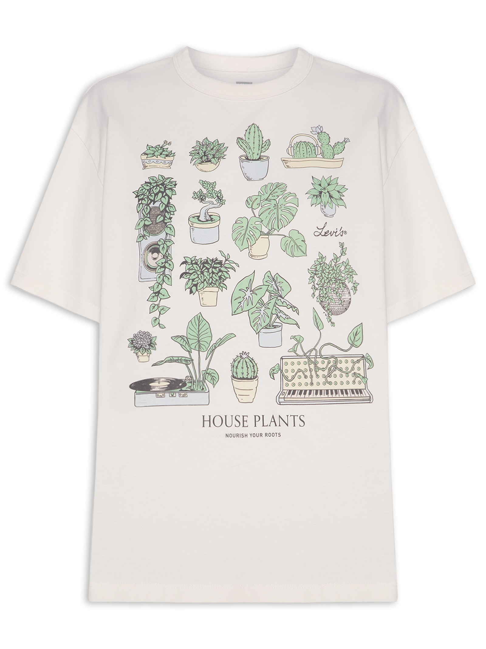 Camiseta Feminina Gr Tabor Tee Off White Levi's