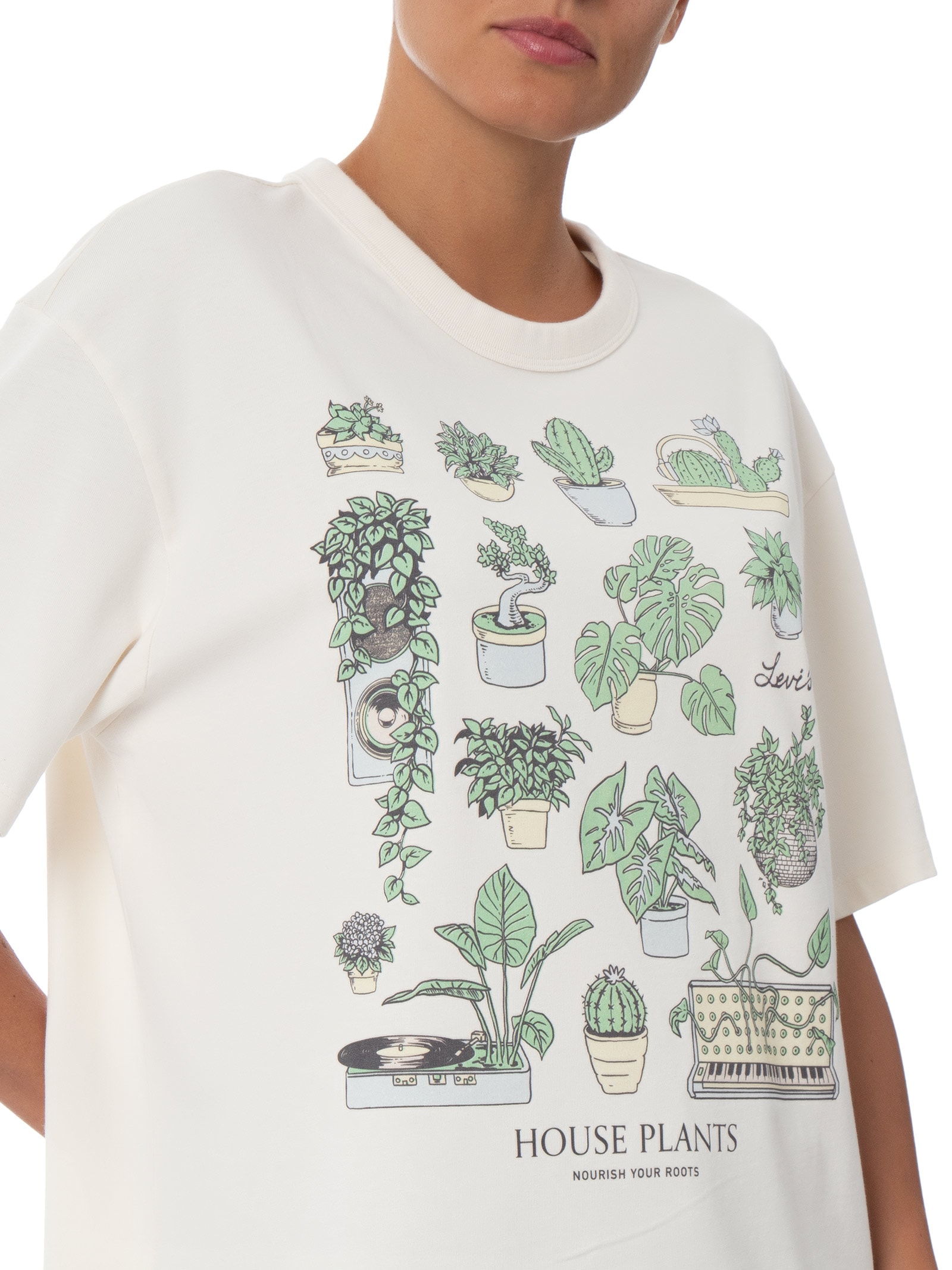 Camiseta Feminina Gr Tabor Tee Off White Levi's