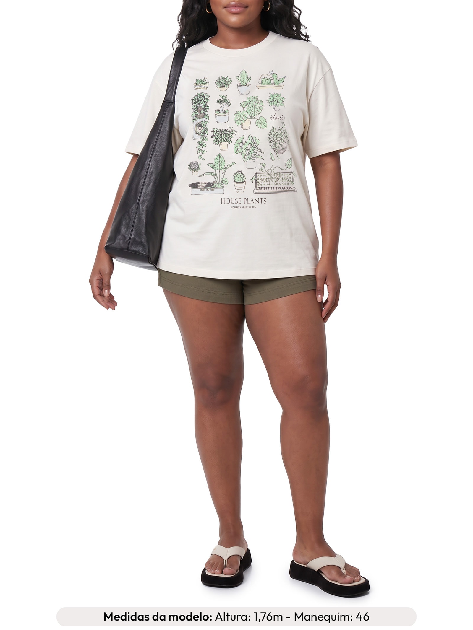 Camiseta Feminina Gr Tabor Tee Off White Levi's