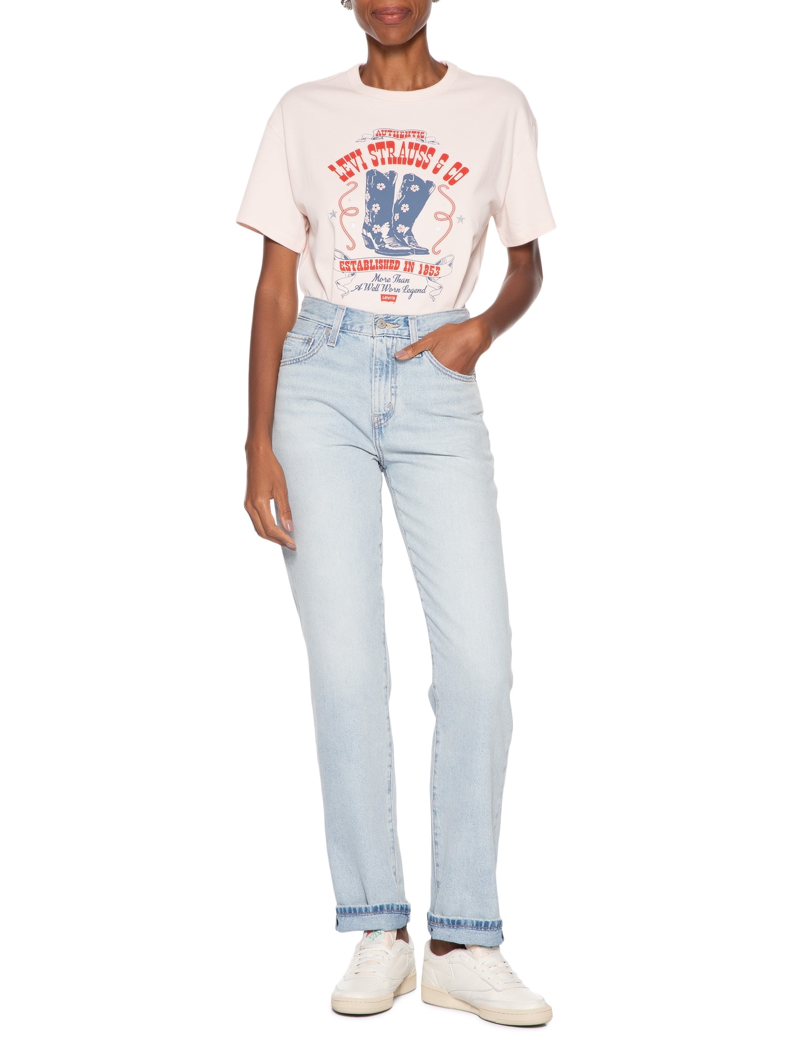 Camiseta Feminina Gr Vintage Tee Rosa Levi's