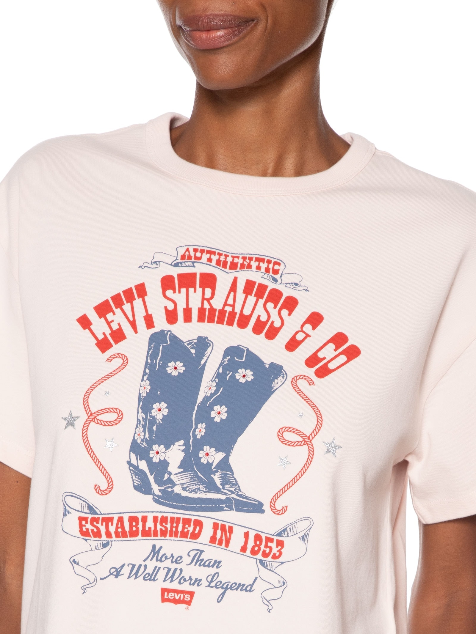 Camiseta Feminina Gr Vintage Tee Rosa Levi's