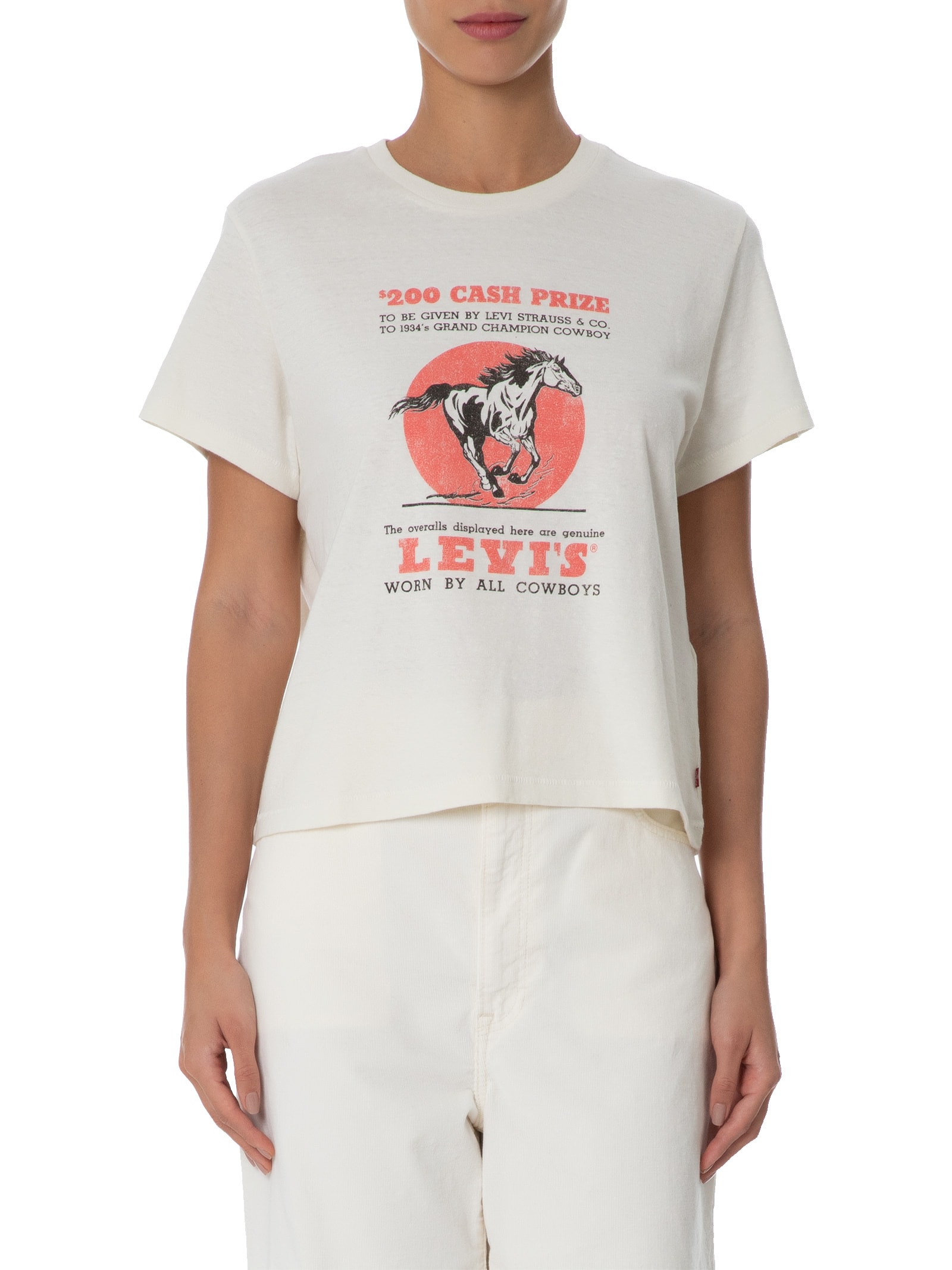 Camiseta Feminina Graphic Classic Tee Bege Levi's