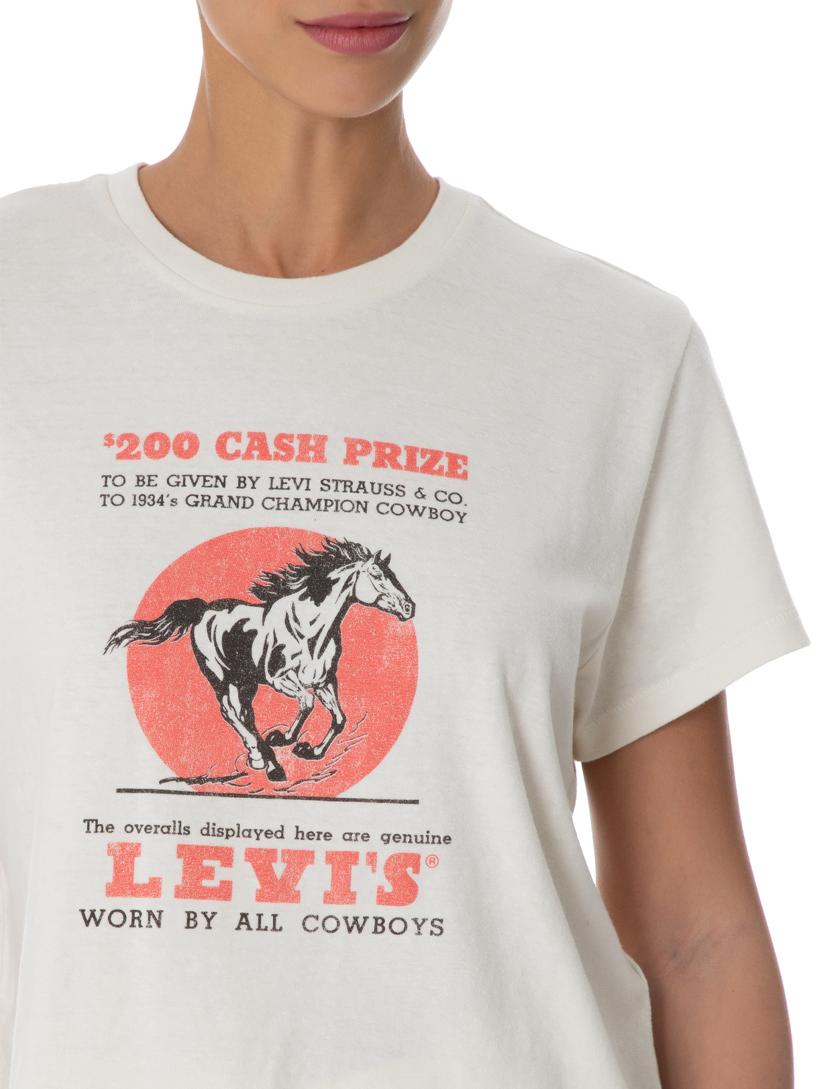 Camiseta Feminina Graphic Classic Tee Bege Levi's