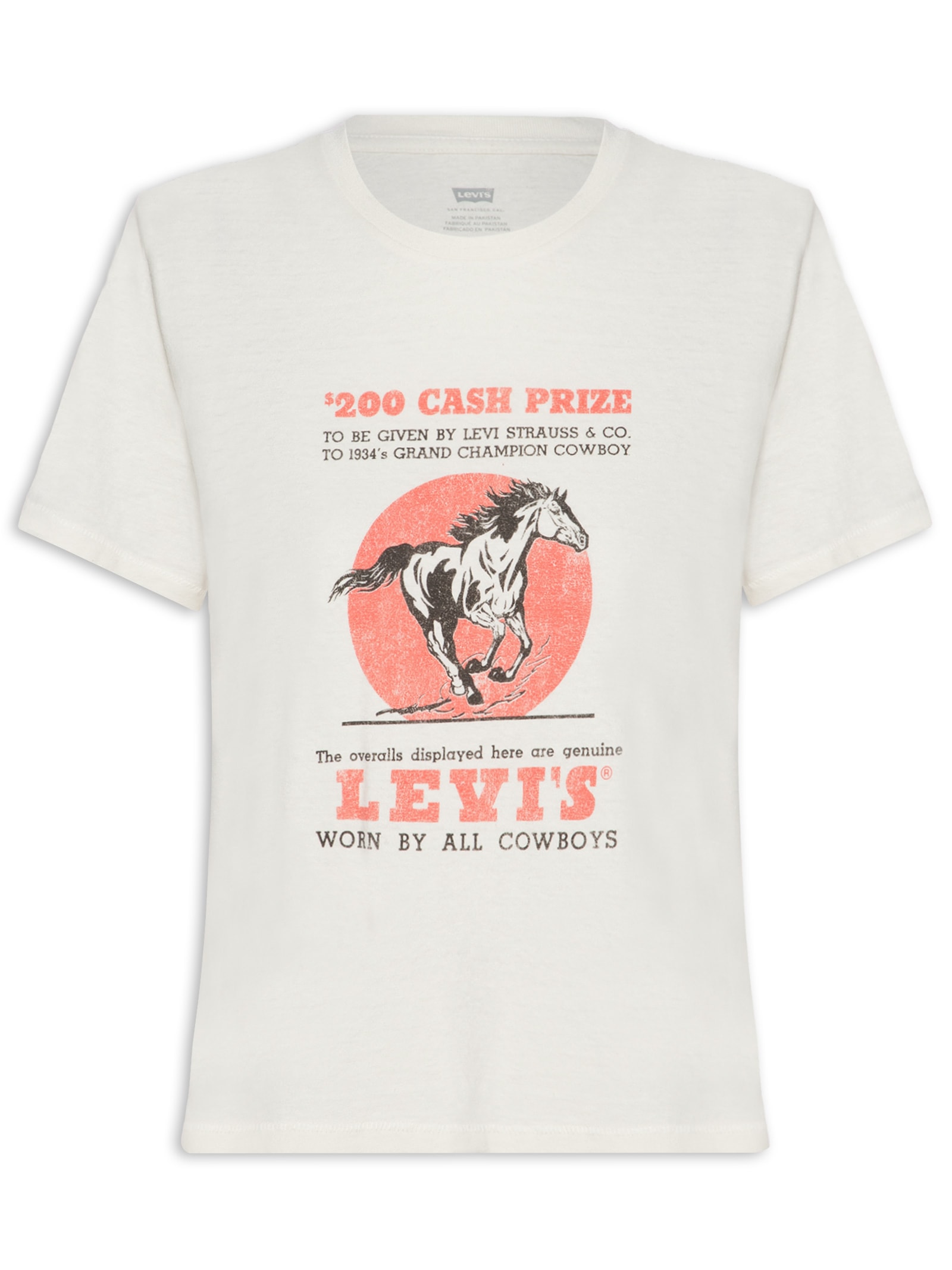 Camiseta Feminina Graphic Classic Tee Bege Levi's