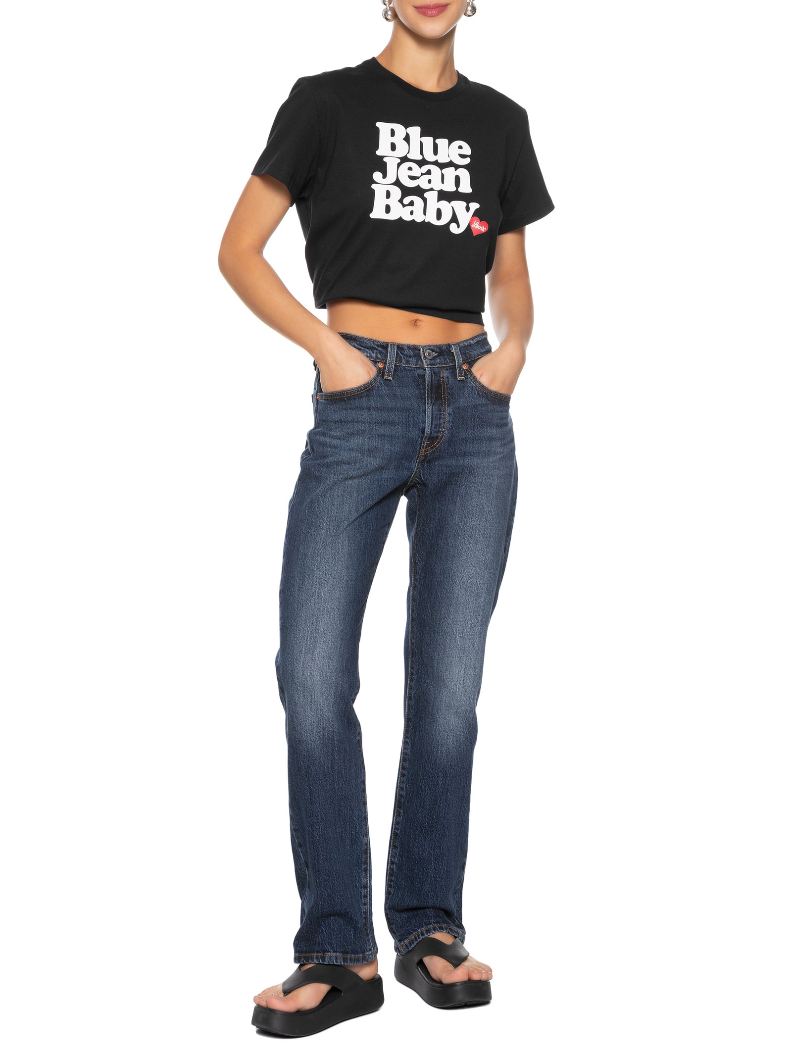 Camiseta Feminina Graphic Classic Tee Preto Levi's