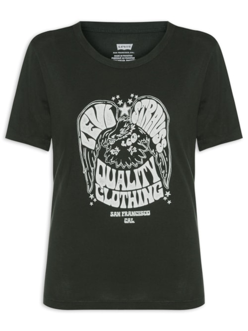 Camiseta Feminina Graphic Iconic Tee – Cinza