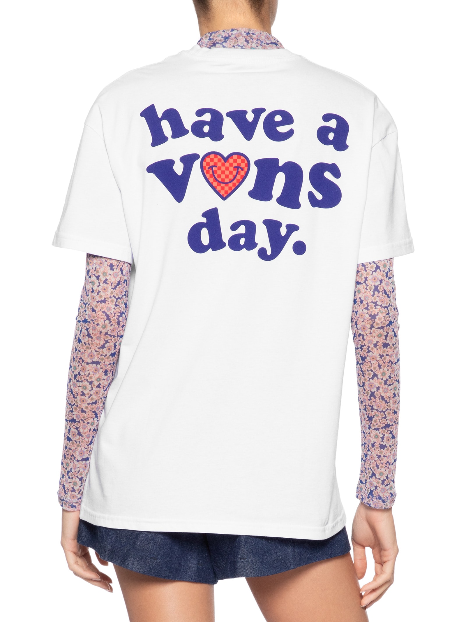 Camiseta Feminina Have a Vans Day Branco Vans