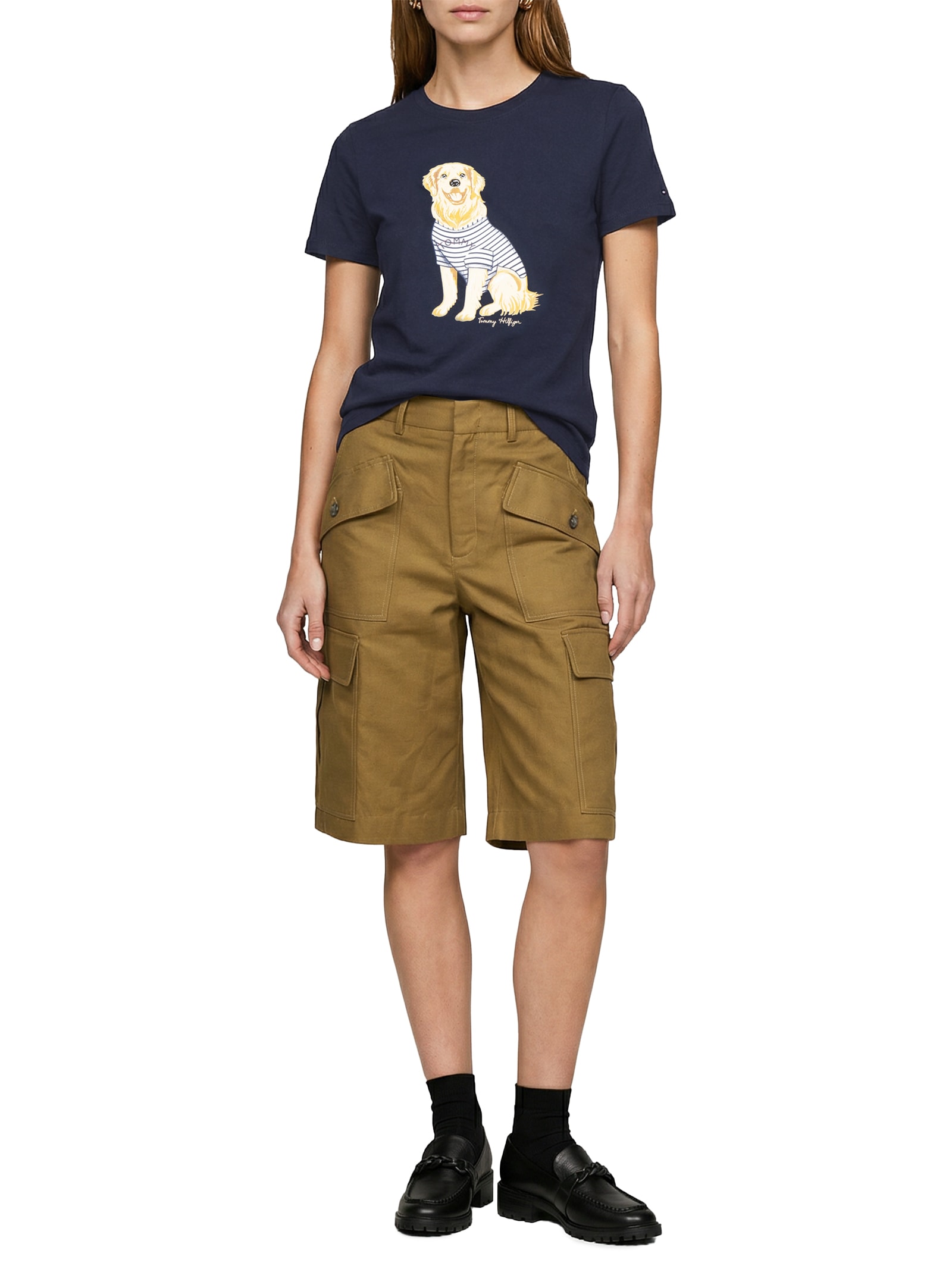 Camiseta Feminina Heritage Azul Tommy Hilfiger