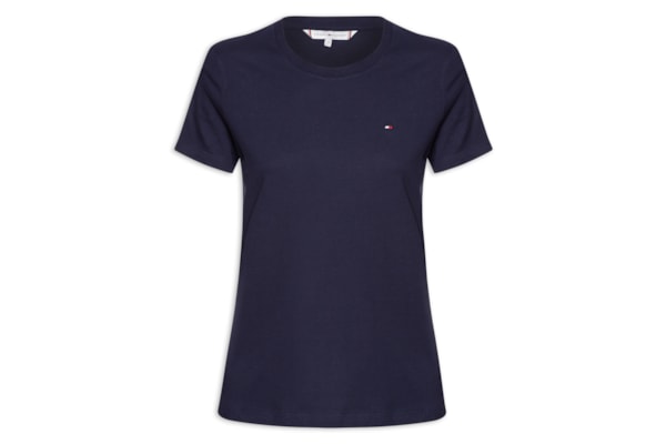 Camiseta Feminina Heritage Crew Neck Tee - Azul