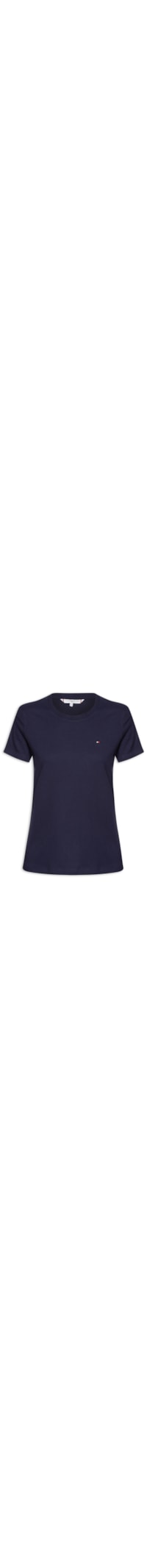Camiseta Feminina Heritage Crew Neck Tee - Azul