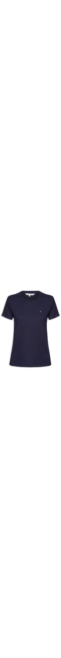 Camiseta Feminina Heritage Crew Neck Tee - Azul